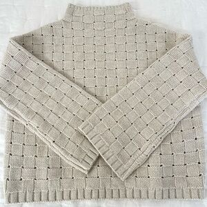 Banana Republic Merino-Cotton Basketweave Sweater